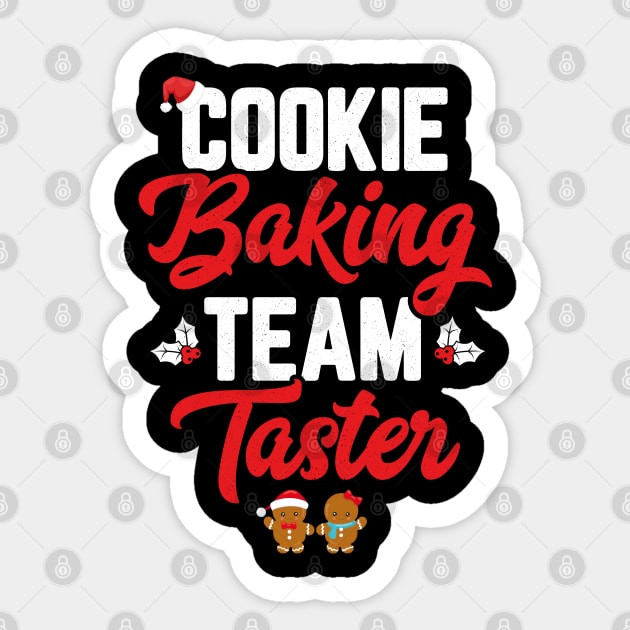 Cookie Baking Team Taster Women Funny Matching Family Christmas Sticker by trendingoriginals